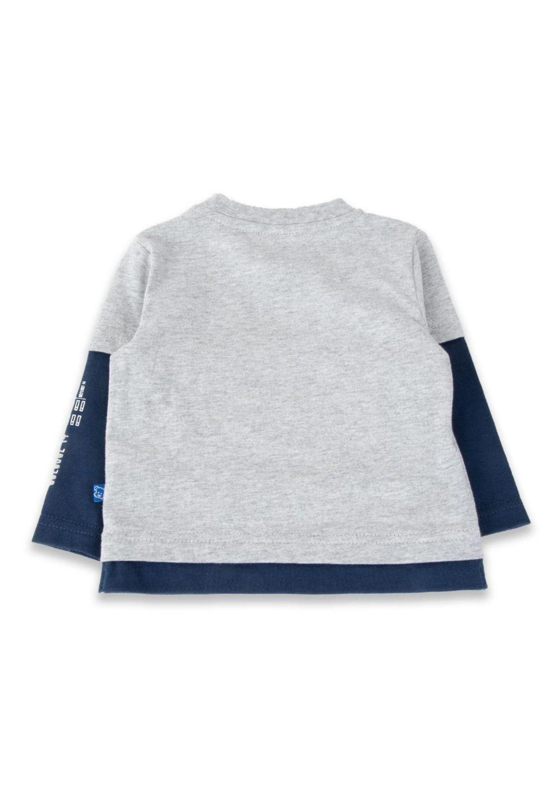 Polera Bebé Niño Gris claro Pillin-2