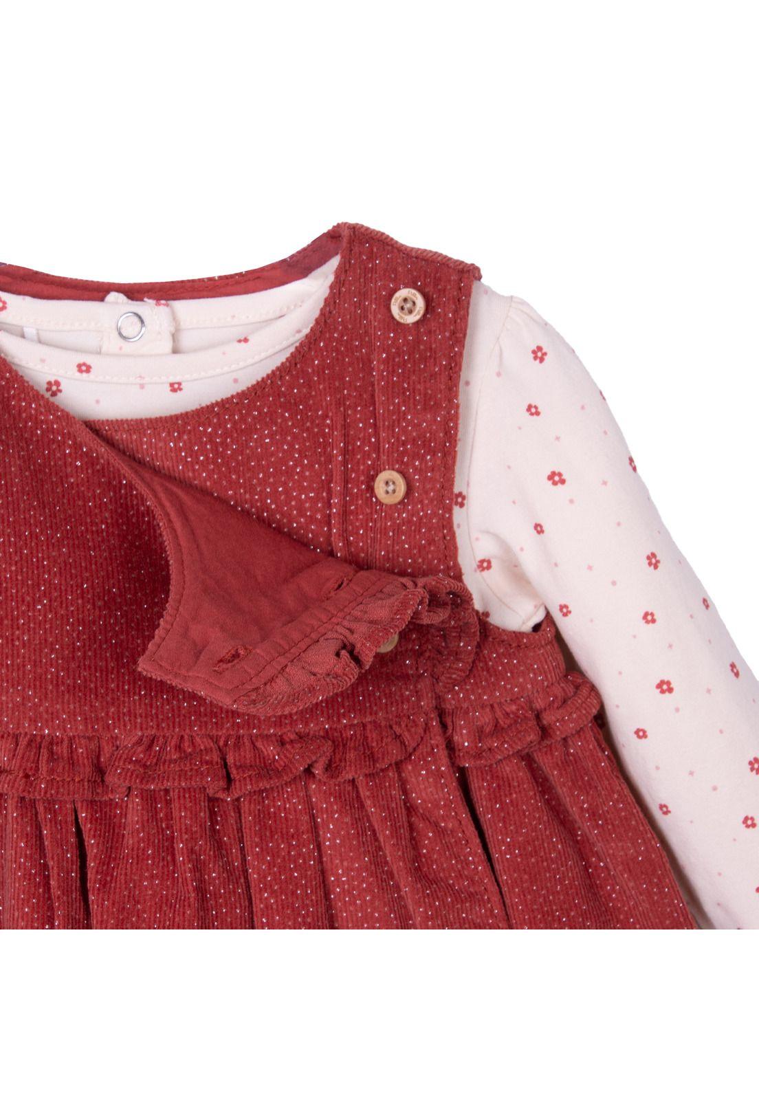 Vestido   Pillin Rojo Niña (PVD827-26ROJ)-2