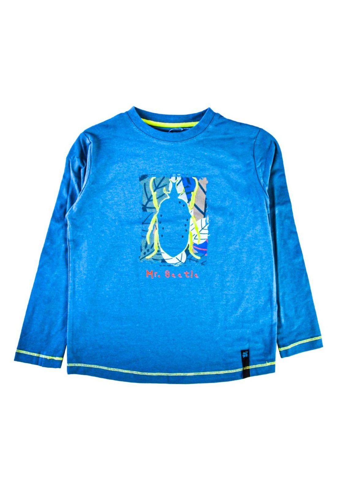 Polera Manga Larga Niño Verde oscuro Pillin-0