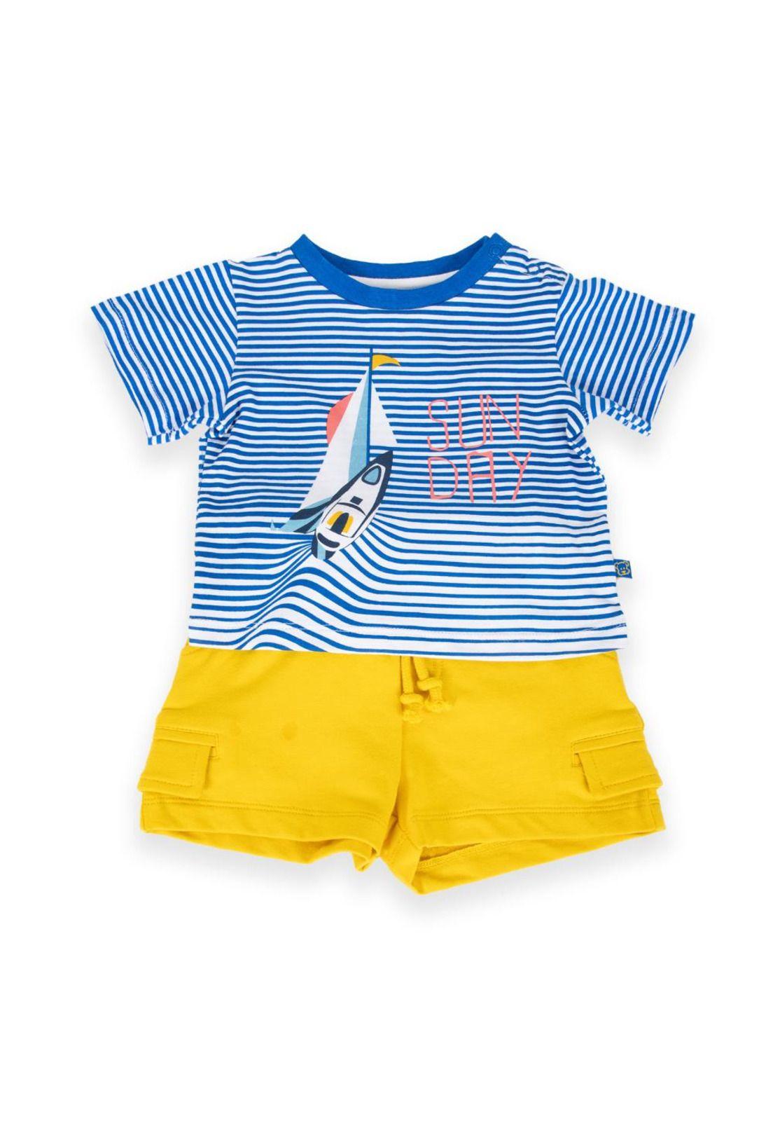 Conjunto Bebé Niño Azul eléctrico Pillin-0