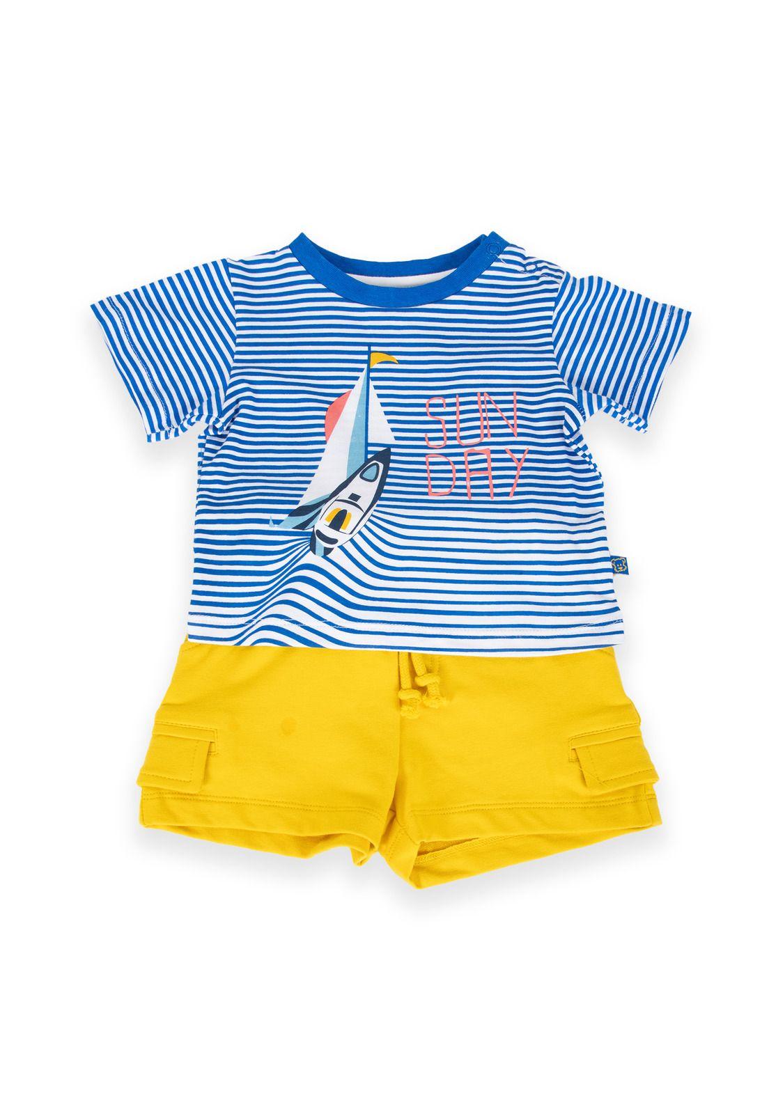 Conjunto Bebé Niño Azul eléctrico Pillin (PVA646-24AZR)-0