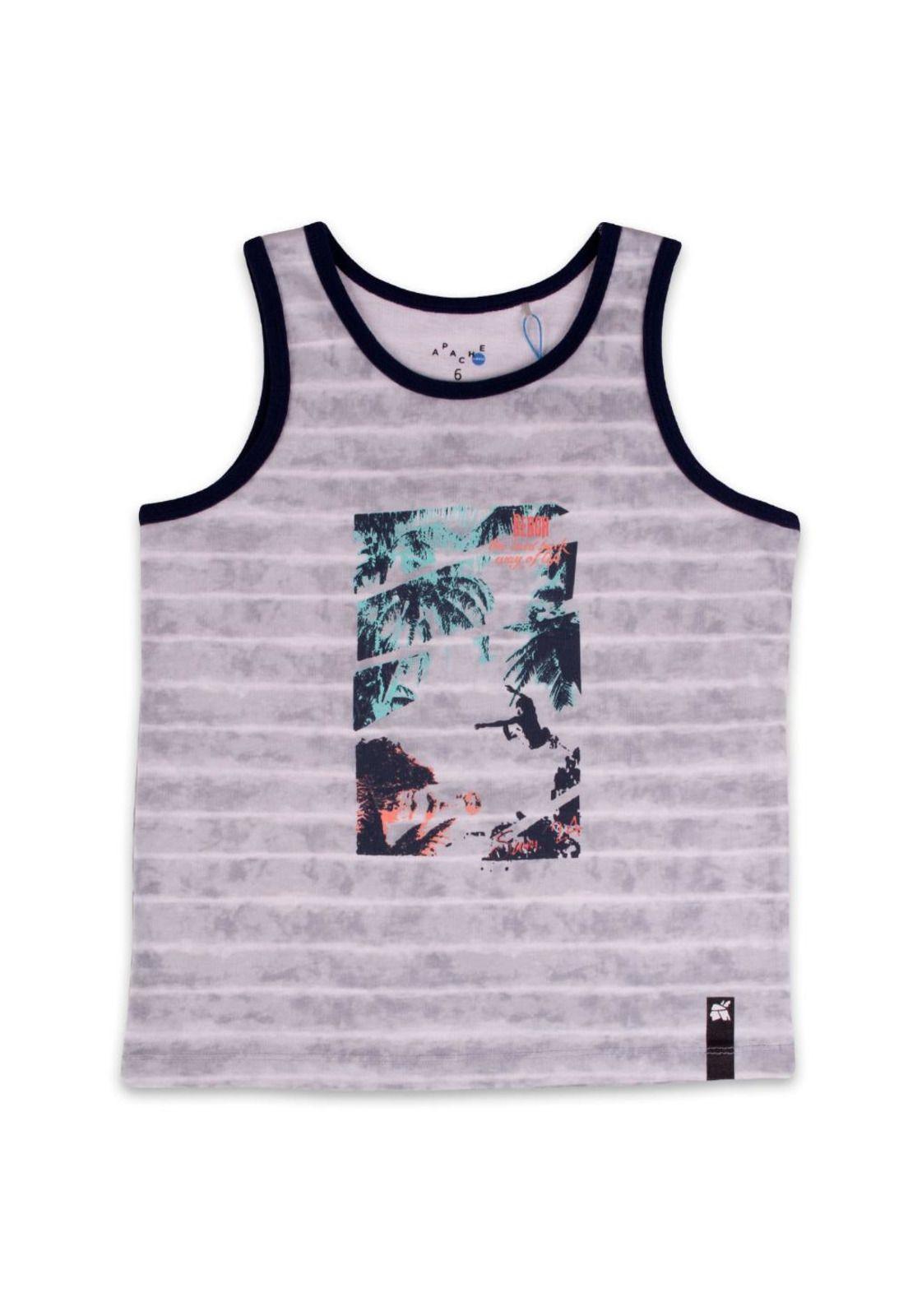 Polera Niño Gris Pillin-0
