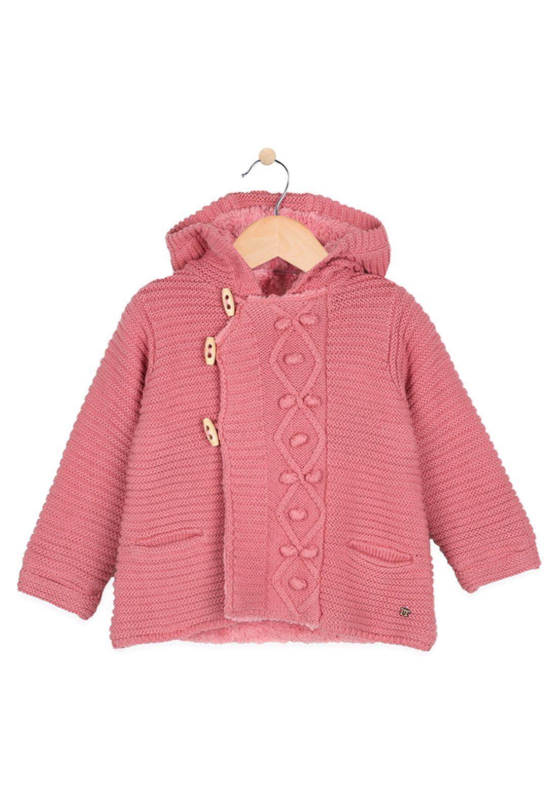 Chaleco Bebé Niña Rosado Pillin-0