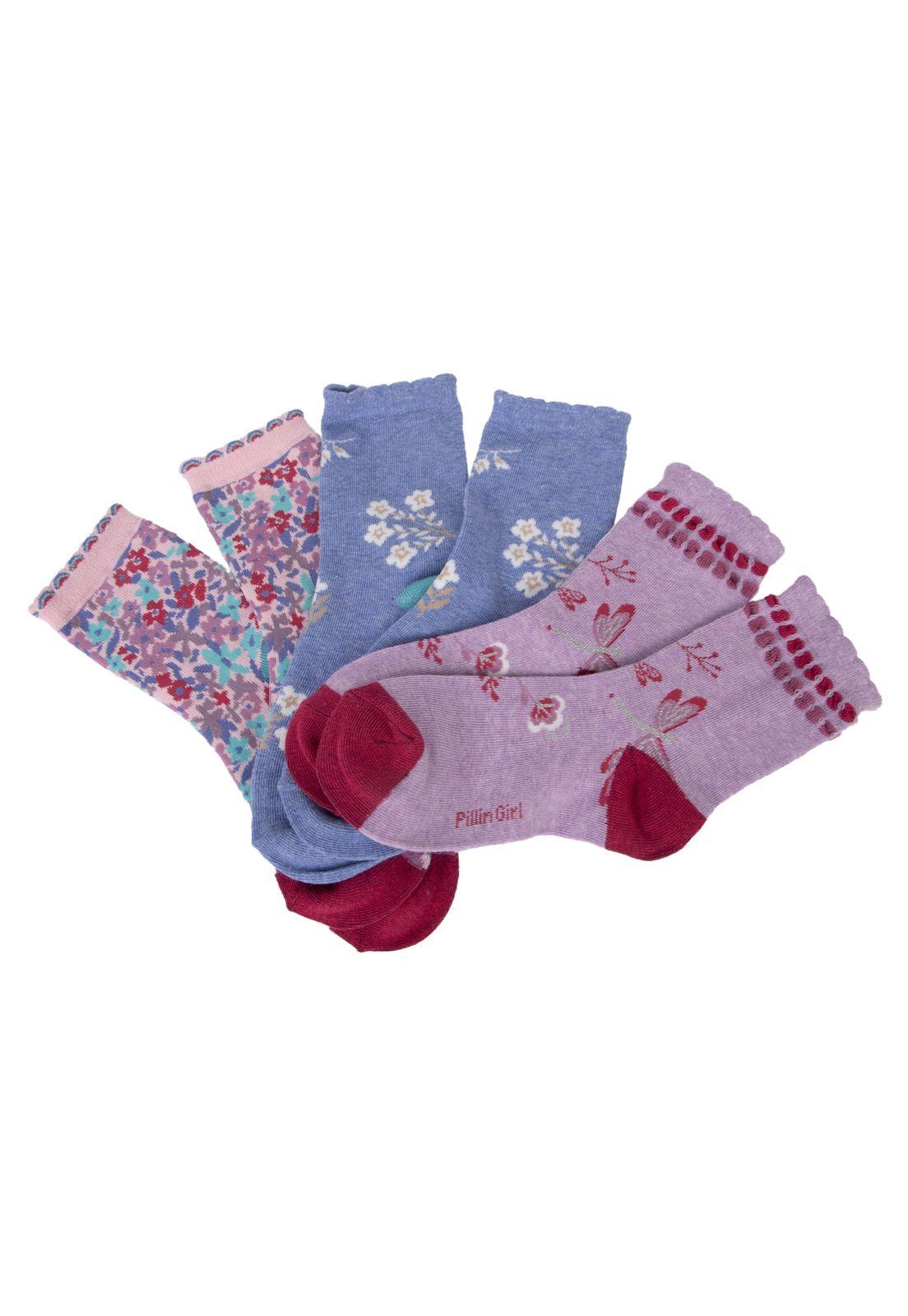 Calcetines  Multicolor Niña Pillin (PAD128-26SUR)-2