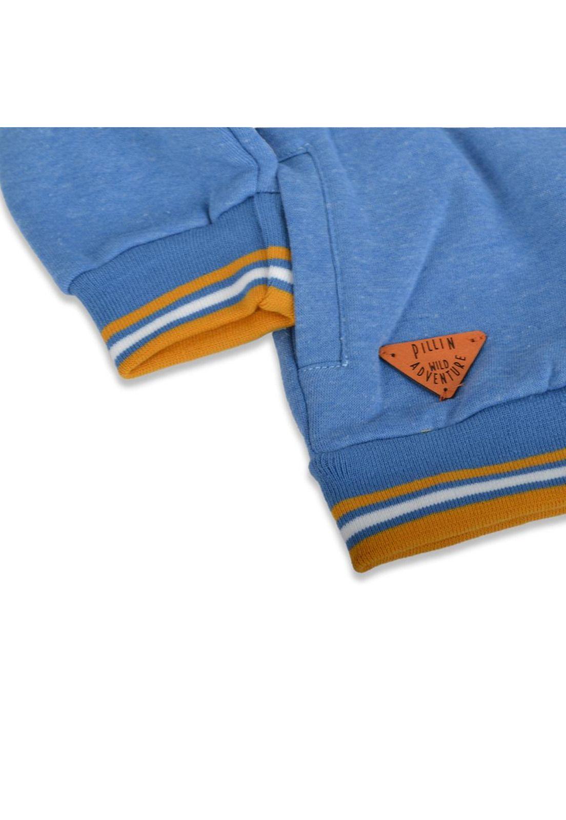 Polerón Bebé Niño Azul petróleo Pillin-2