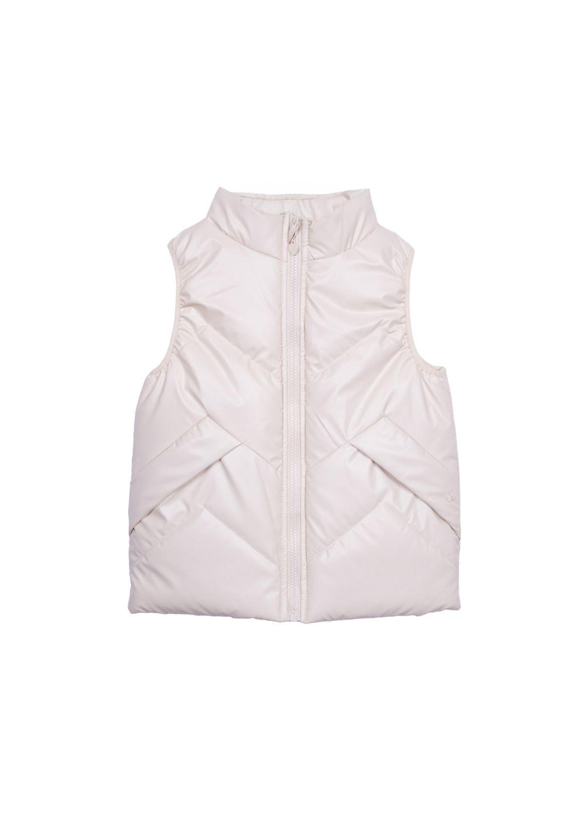 Parka sin mangas Blanco Niña Pillin (PVD815-26BEI)-0