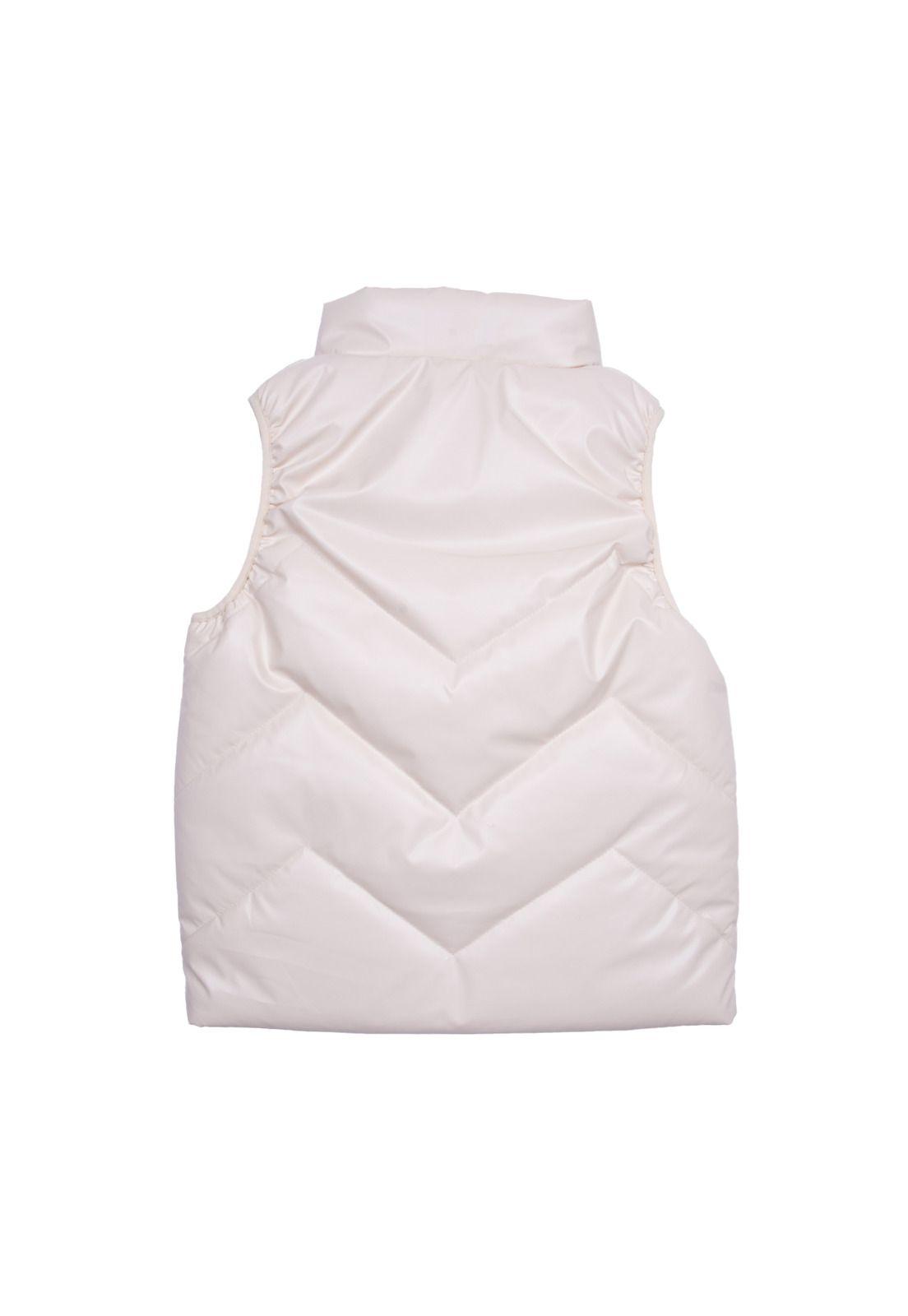 Parka sin mangas Blanco Niña Pillin (PVD815-26BEI)-1