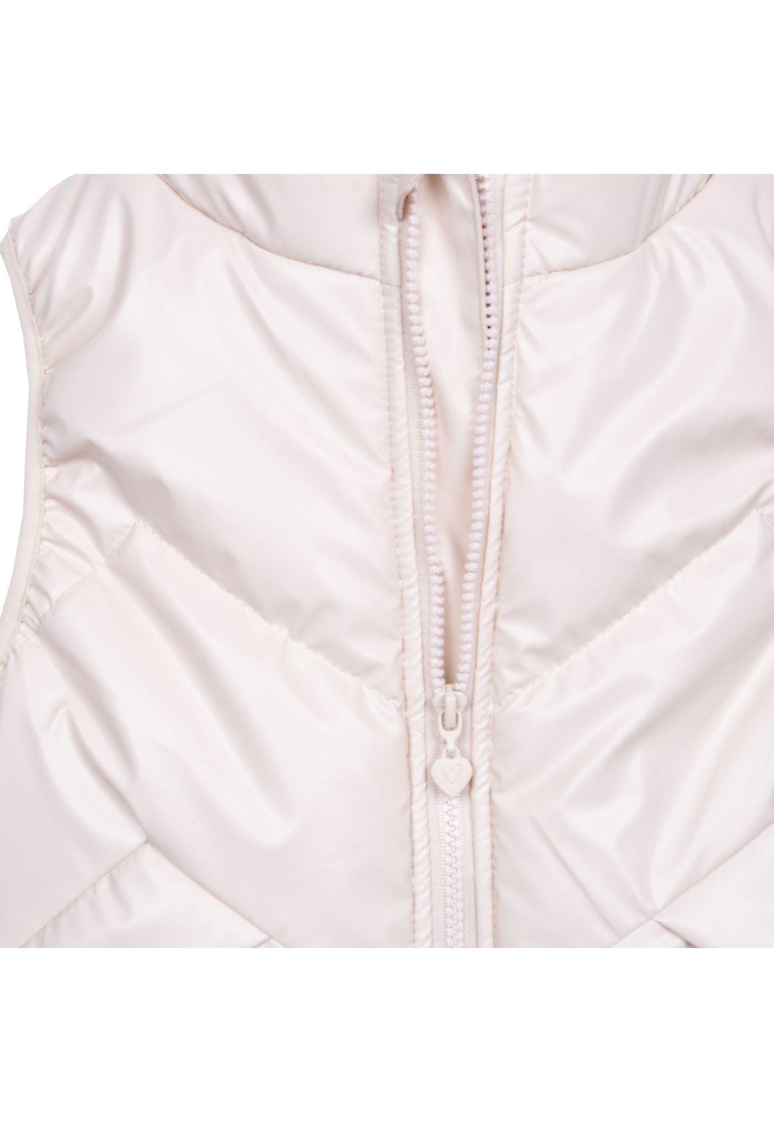 Parka sin mangas Blanco Niña Pillin (PVD815-26BEI)-2