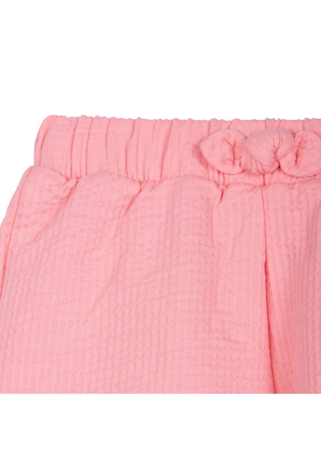 Short Bebé Niña Liso Cintura Elasticada Melón Pillin-2