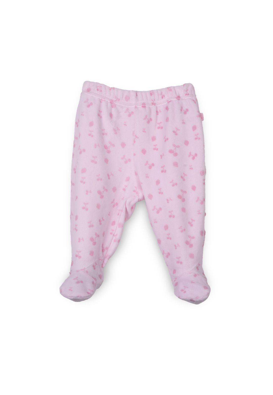Conjunto Plush Recién Nacido Niña Broches Vuelos Rosado Pillin-4