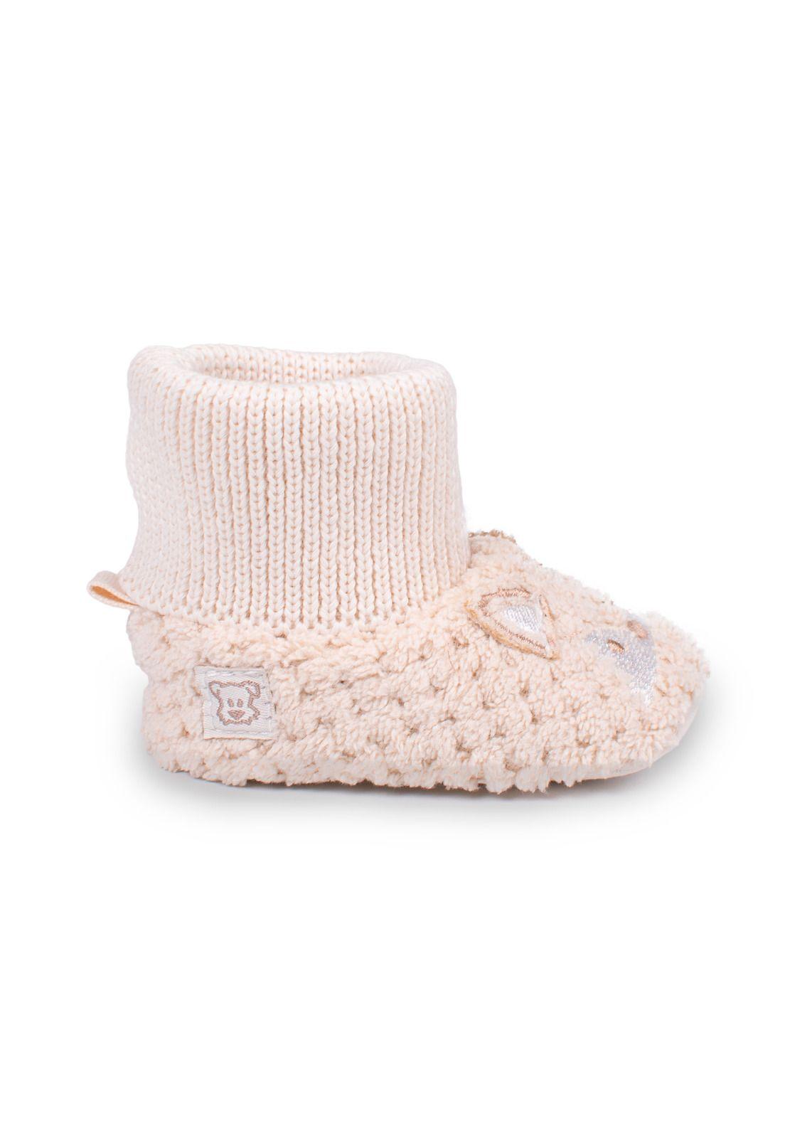 Pantufla Niño Blanco Pillin (PZD104-26BEI)-1