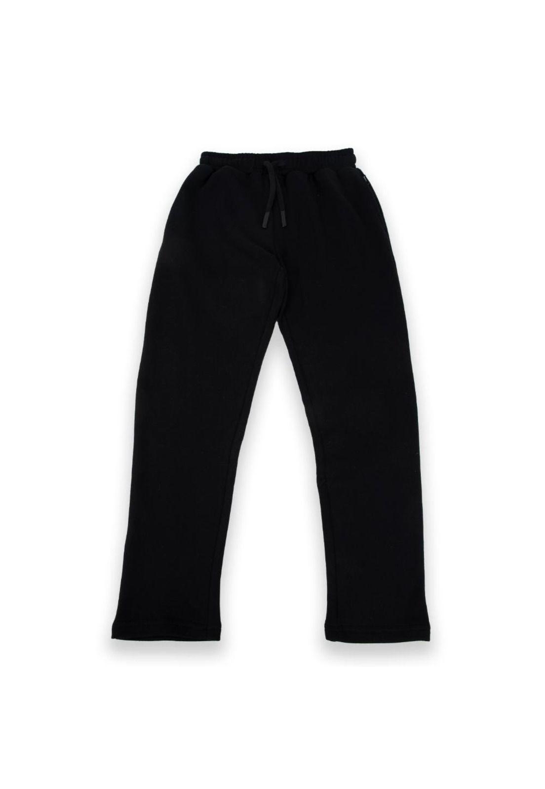 Pantalón Buzo Niño Negro Pillin-0