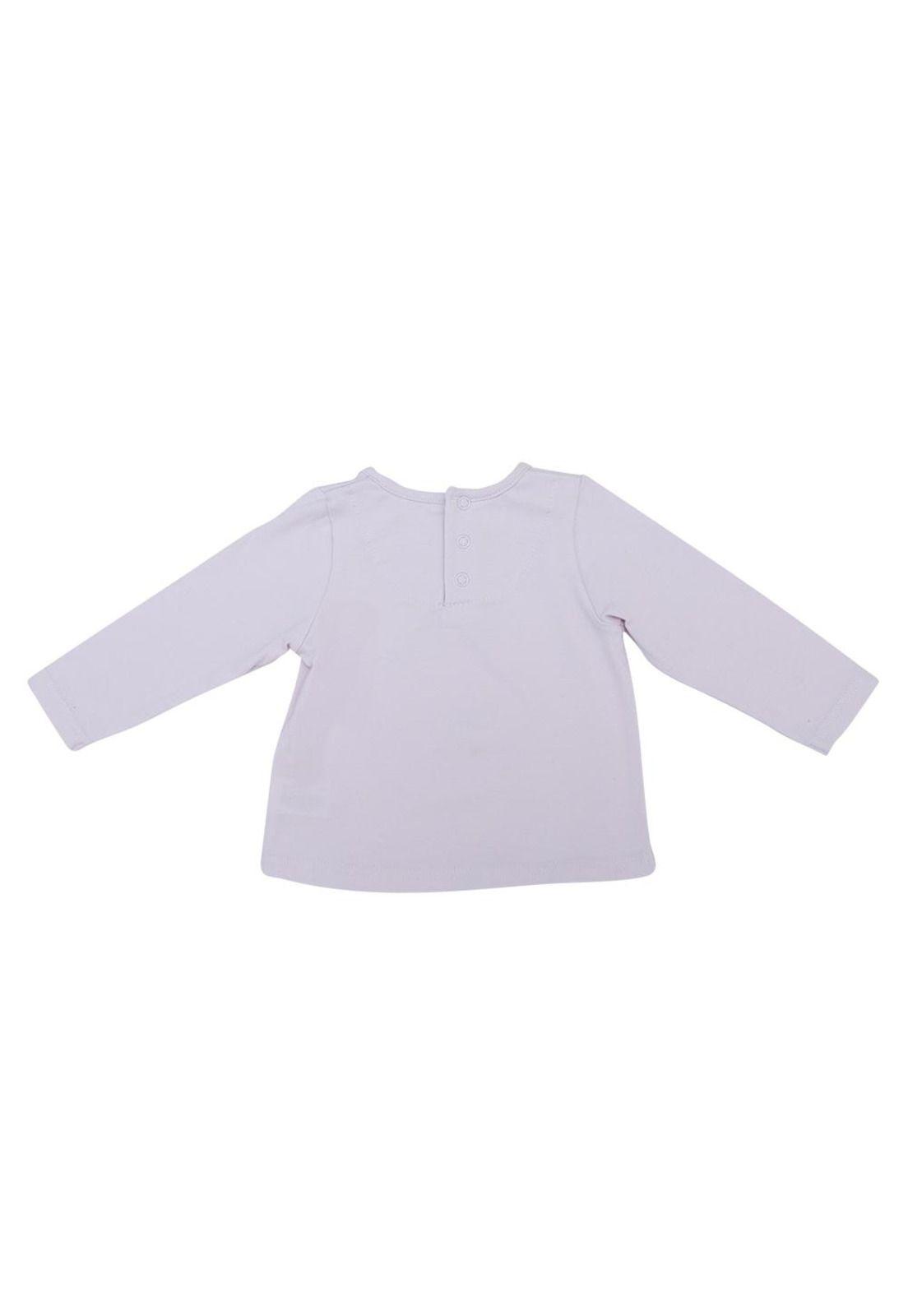 Polera Manga Larga Bebé Niña Lila Pillin-1