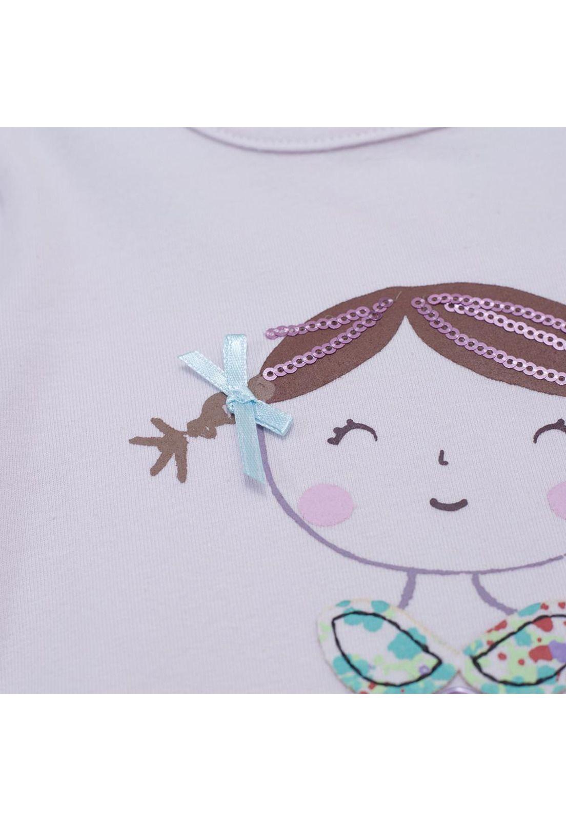 Polera Manga Larga Bebé Niña Lila Pillin-2