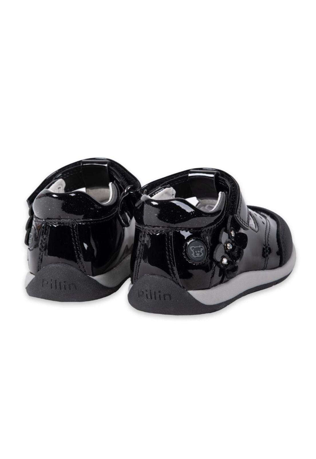 Zapato Clásico Niña Negro Pillin-3