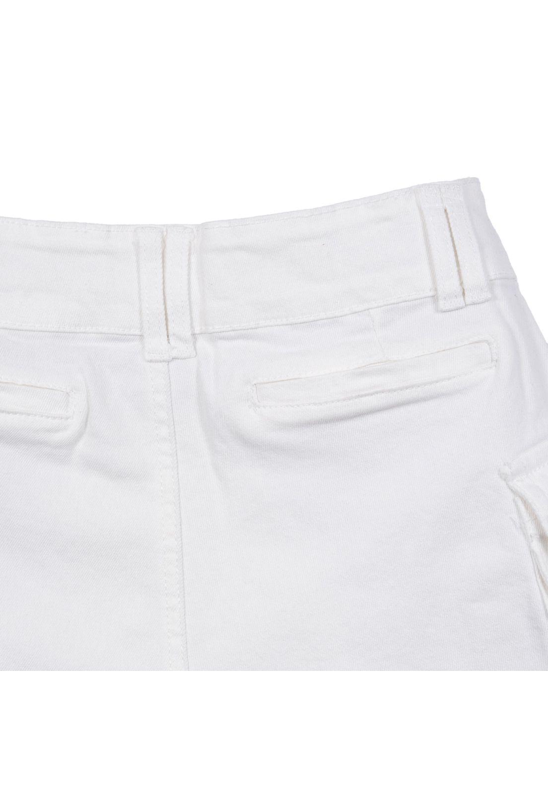 Short Niña Cargo Blanco Pillin-3