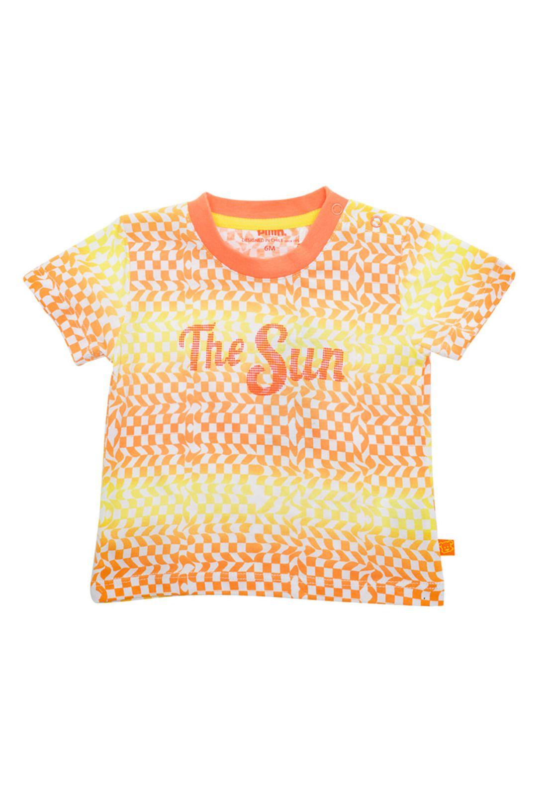 Polera Bebé Niño Naranja Pillin-1