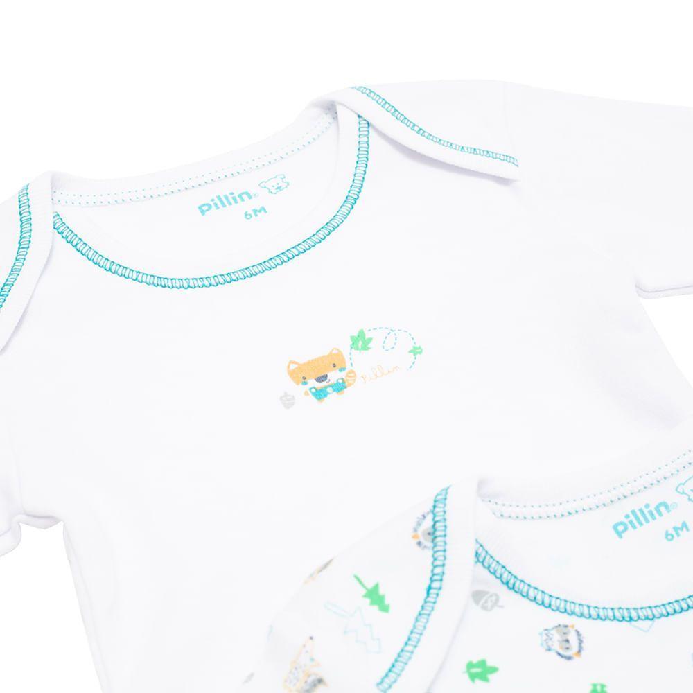 Body 2 Unid Bebe Niño Multicolor Pillin-3
