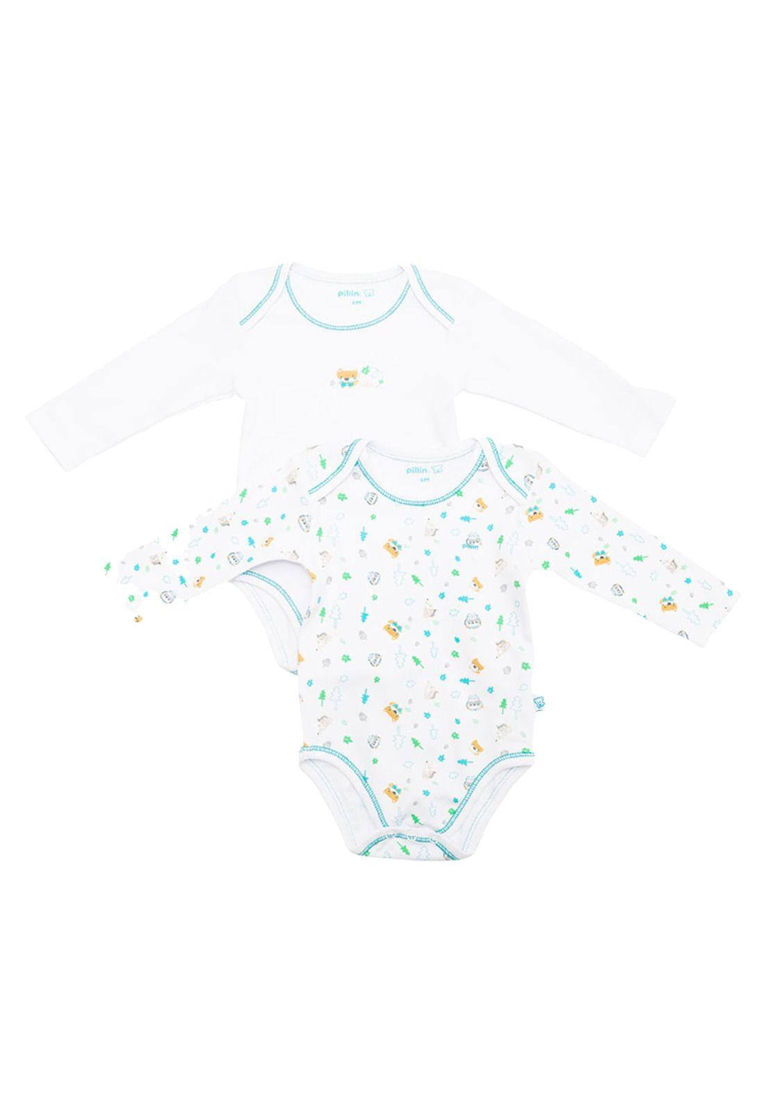 Body 2 Unid Bebe Niño Multicolor Pillin-1