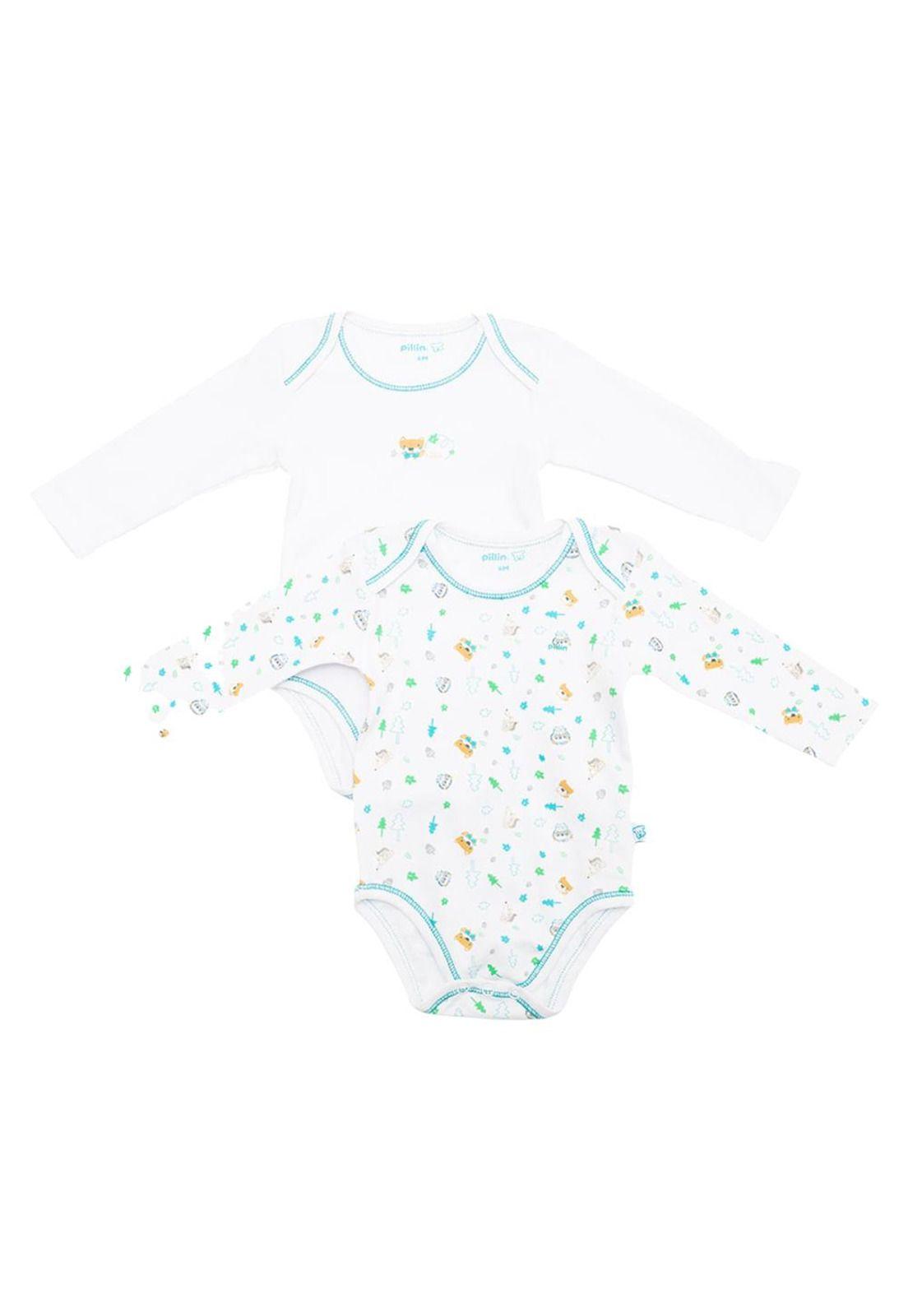 Body 2 Unid Bebe Niño Multicolor Pillin-0