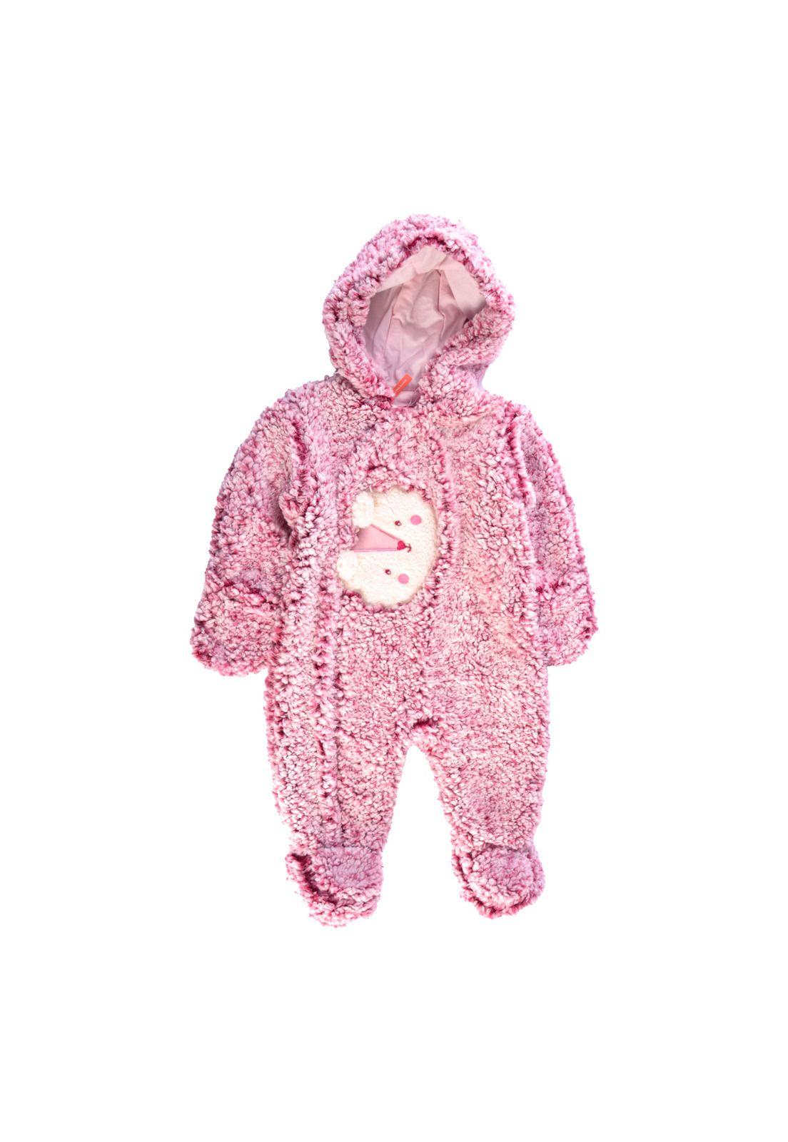 Osito Bebé Niña Guinda Pillin-0