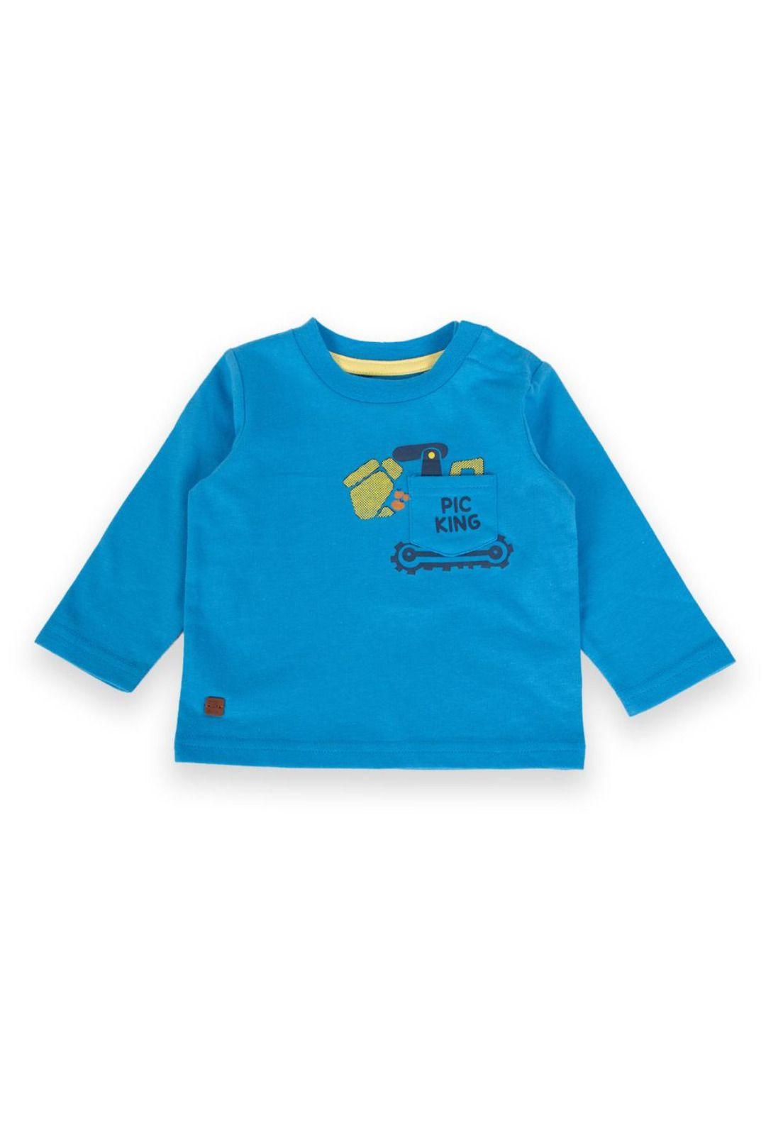 Polera Bebé Niño Azul Pillin-0