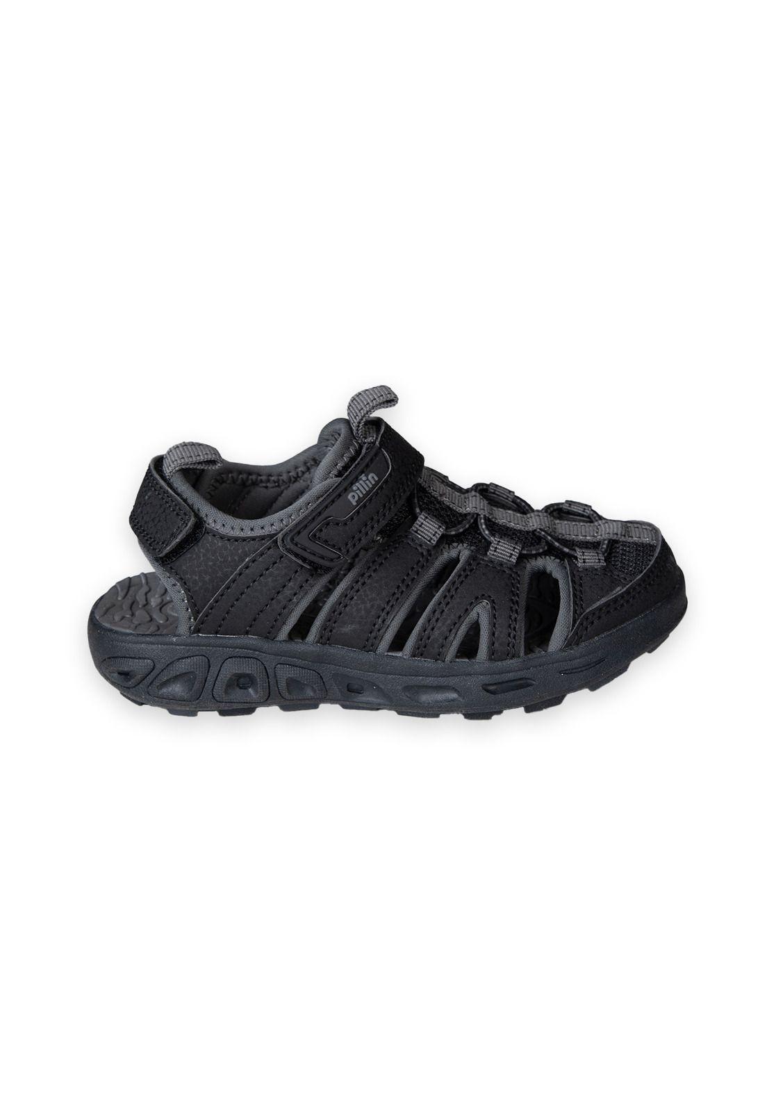 Sandalias Bebe Niño Negro Pillin (PZC431-25NEG )-1