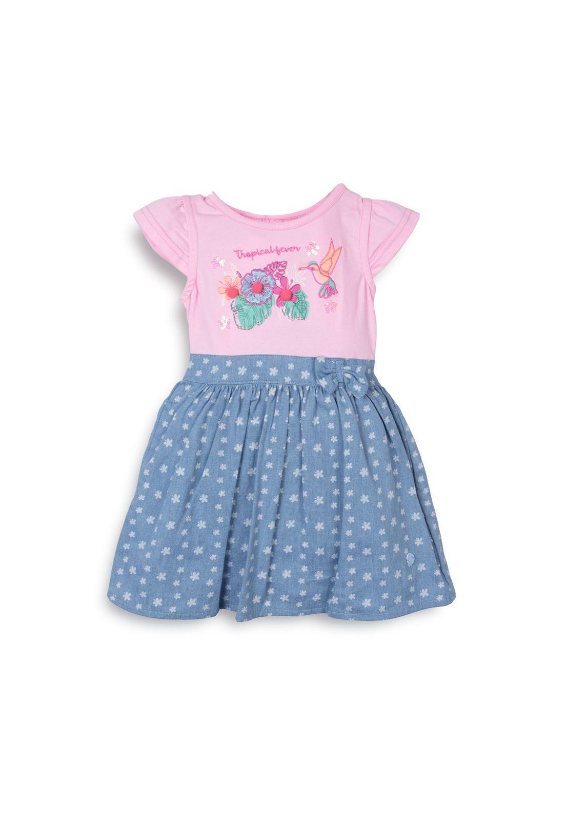 Vestido  Niña Rosado Pillin (PVC730-25ROS)-0