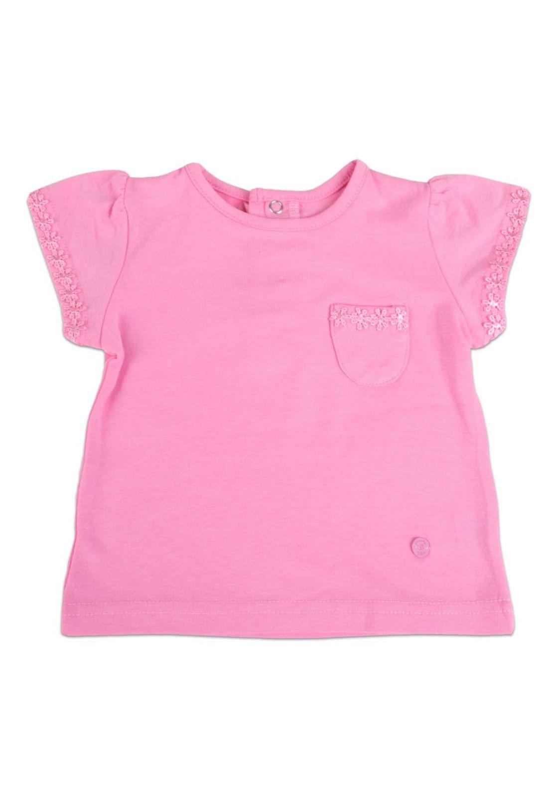 Polera Bebe Niña Rosado Pillin-0