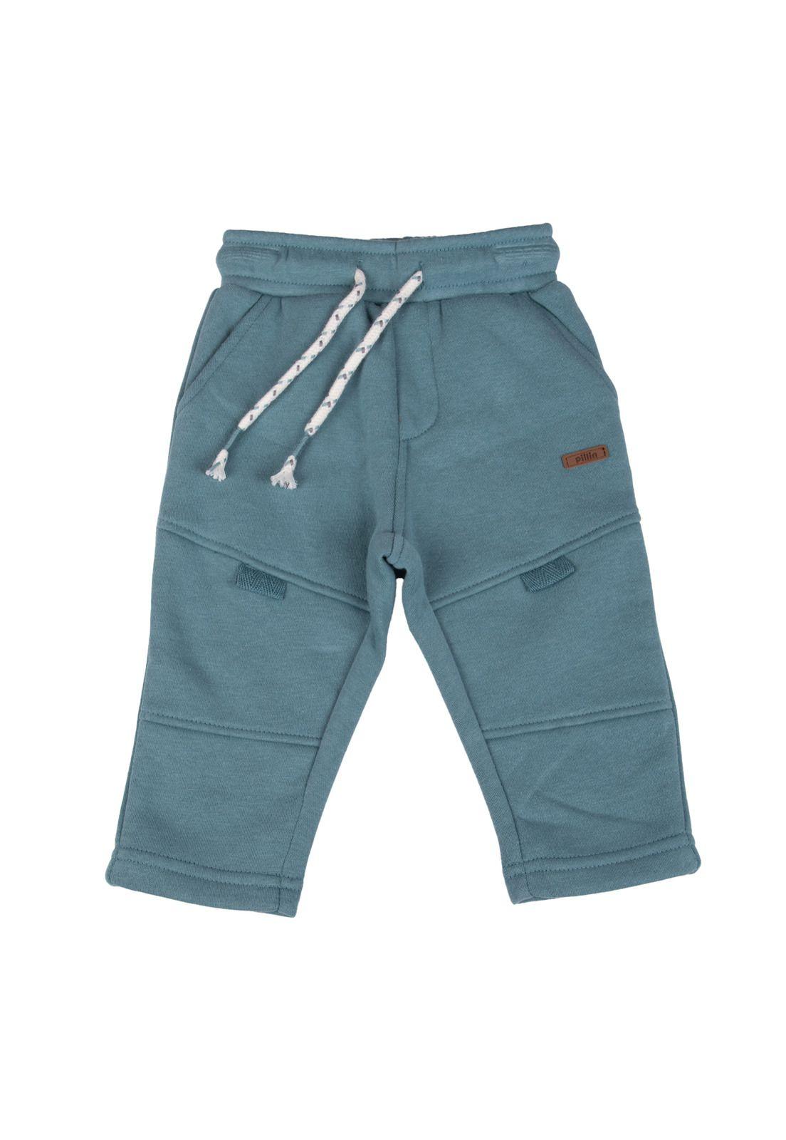 Pantalón Buzo Bebe  Verde Pillin ( PVB531-25VER )-0