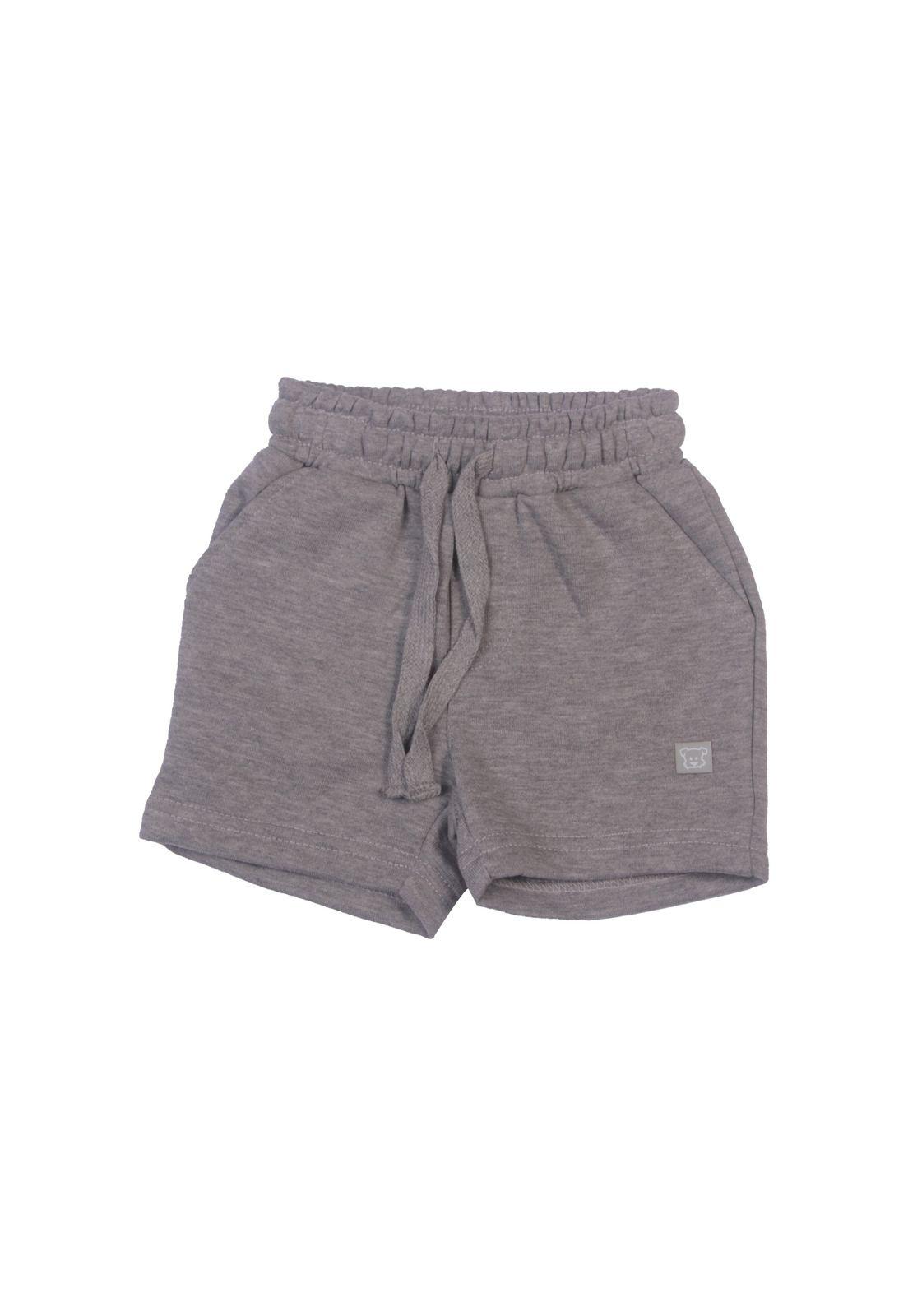 Short Bebe Niño Gris Pillin-1