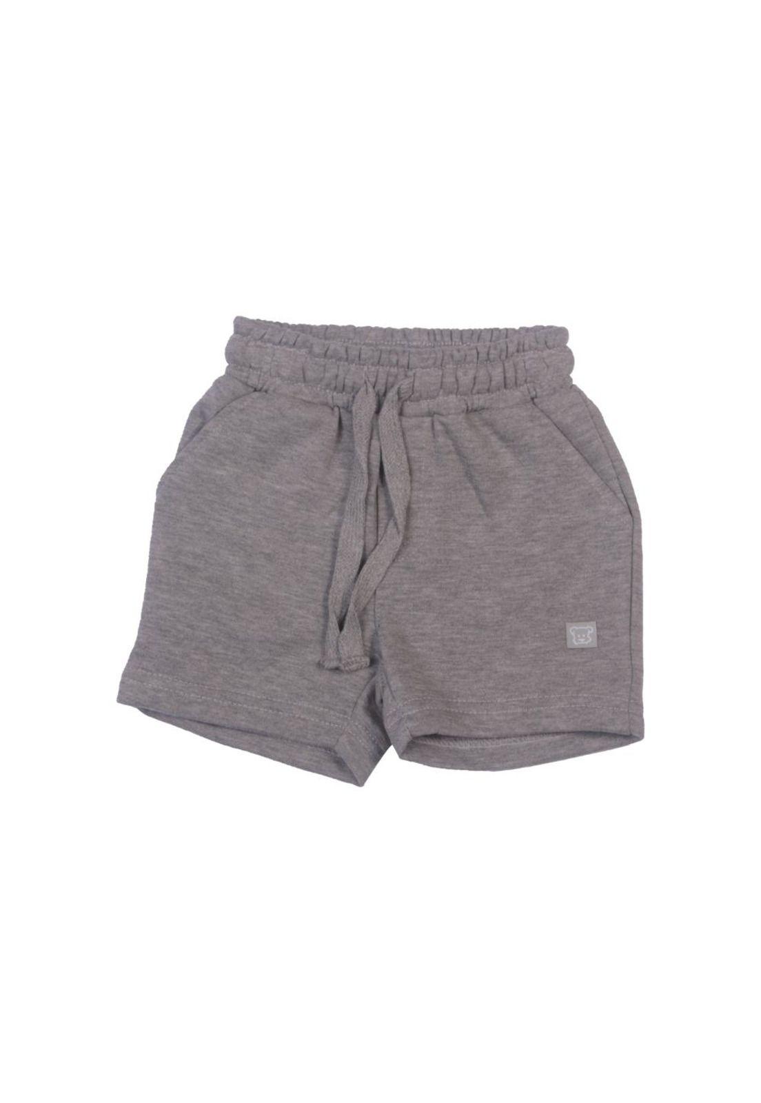 Short Bebe Niño Gris Pillin-0
