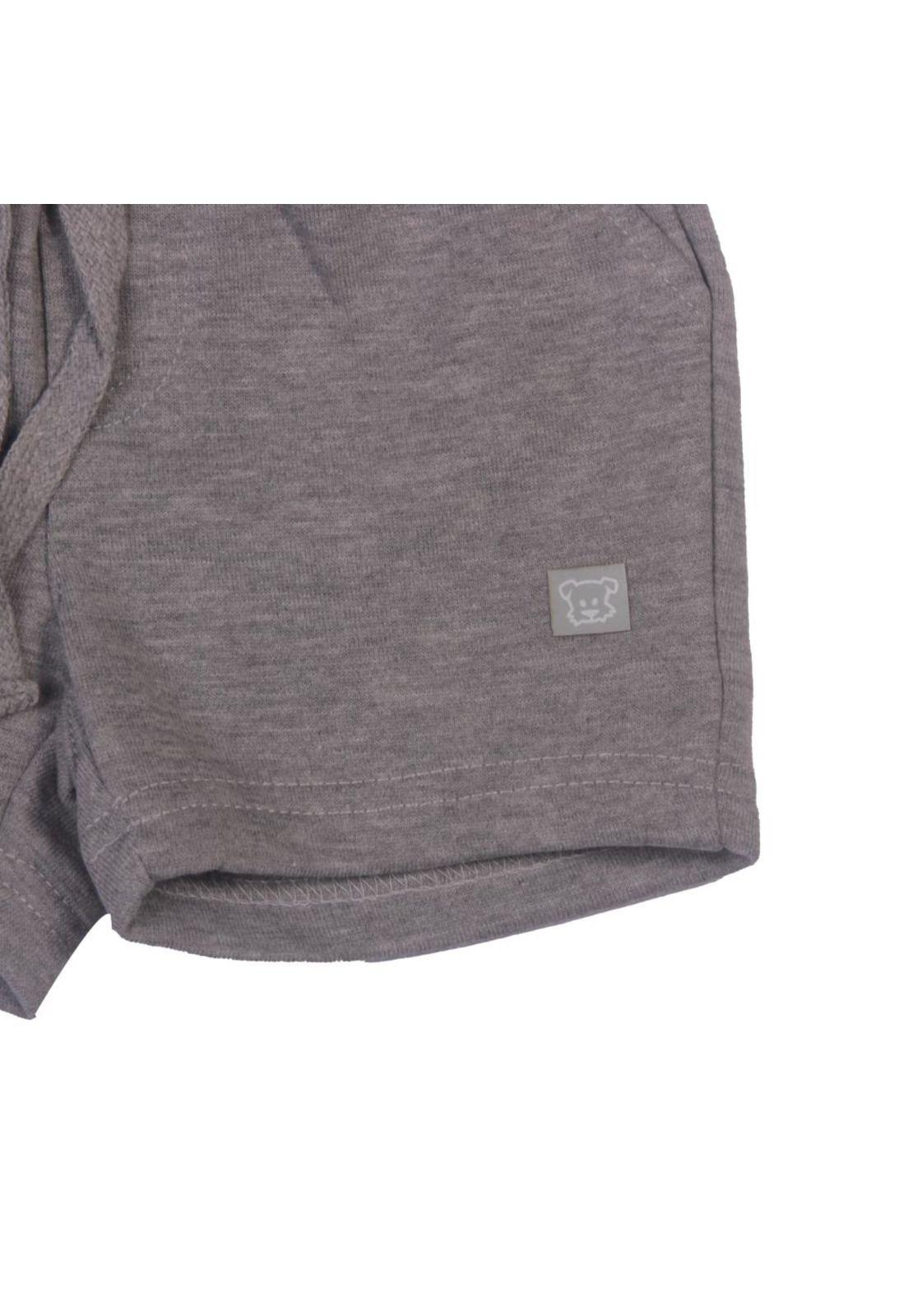 Short Bebe Niño Gris Pillin-2