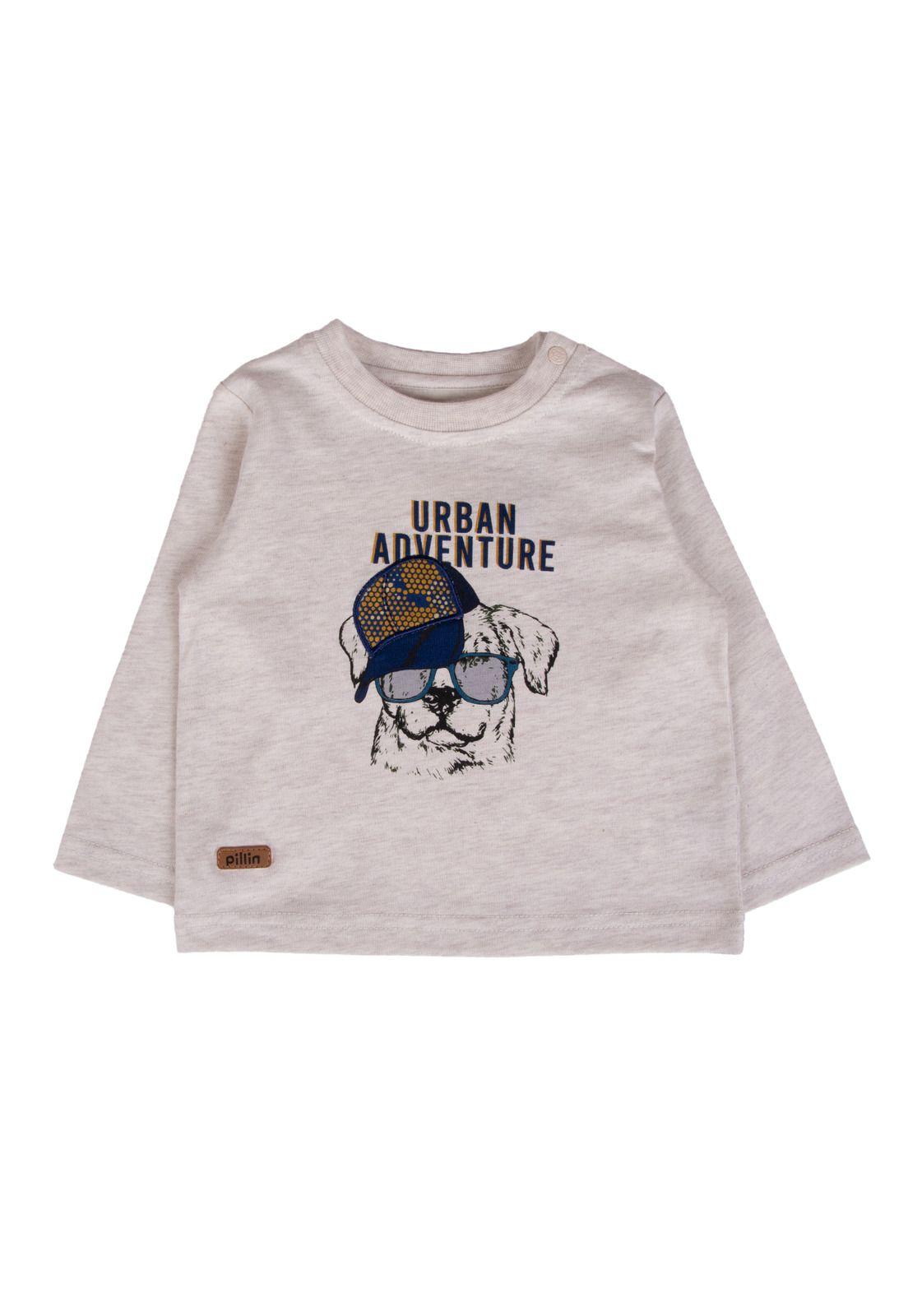 Polera Bebe  Blanco Pillin ( PVB627-25CRU )-0