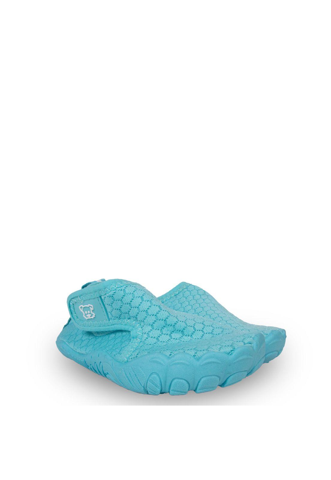 Zapatilla de Agua Bebé Niña con Velcro Turquesa Pillin-1