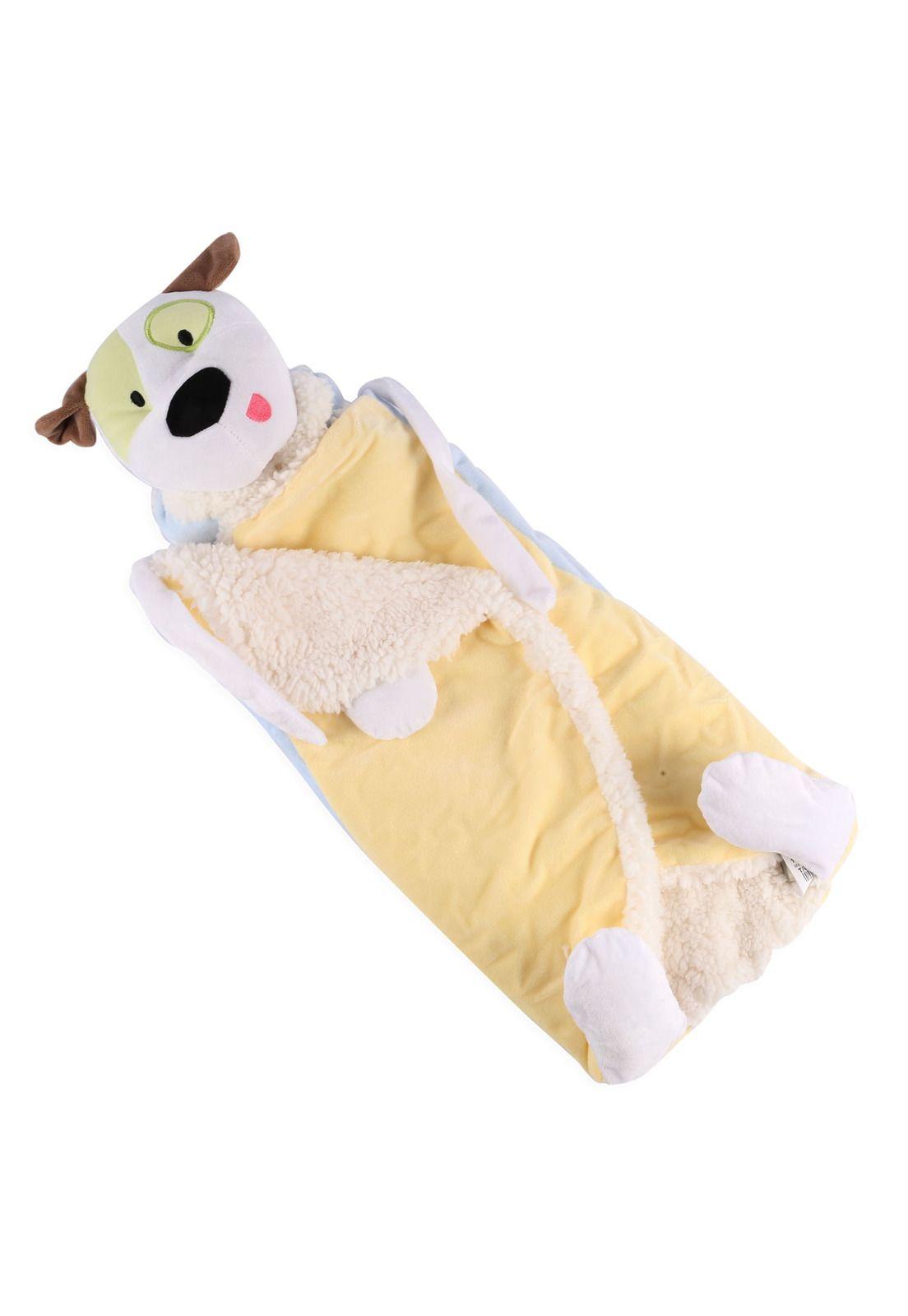 Manta Plush Algodón Invierno Niño Amarillo-0