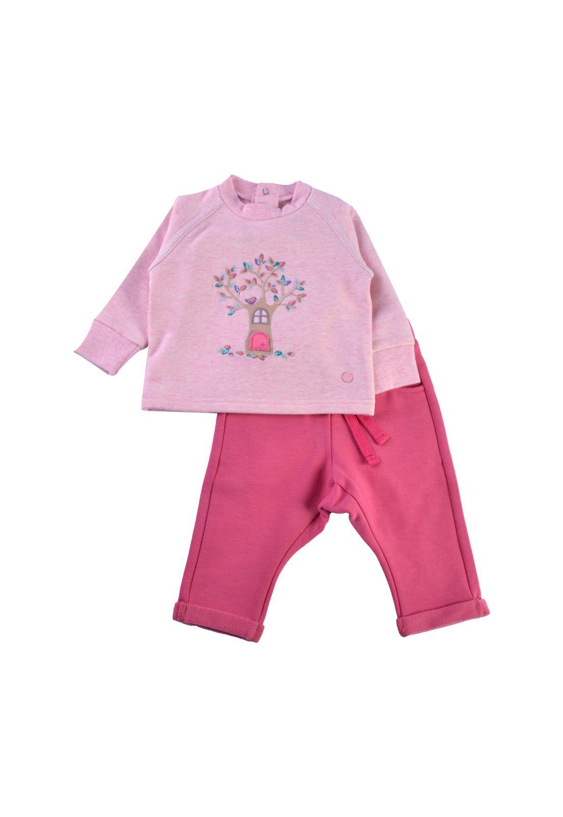 Buzo Bebé Niña Rosado Pillin-0