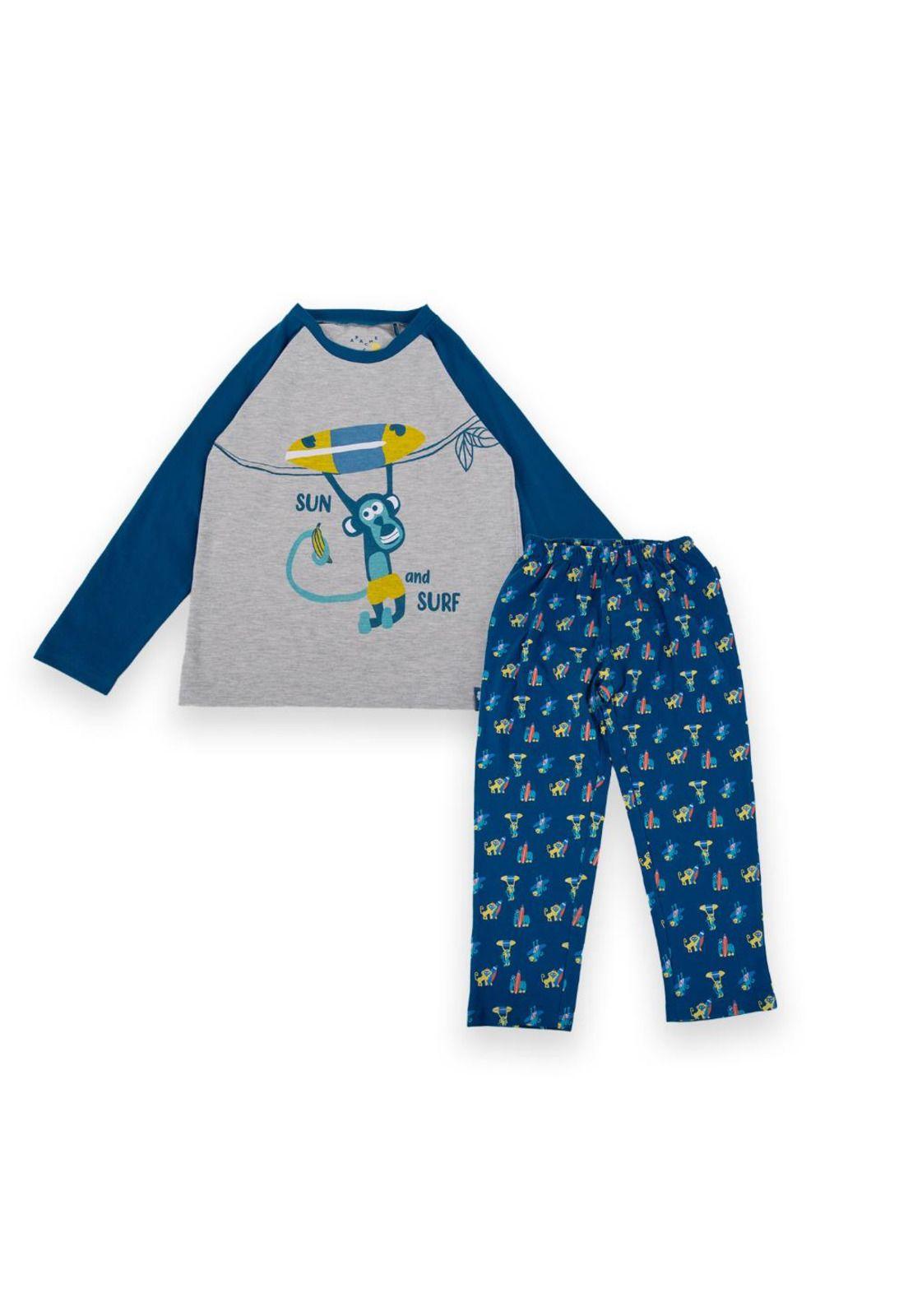 Pijama Niño Azul Pillin-2