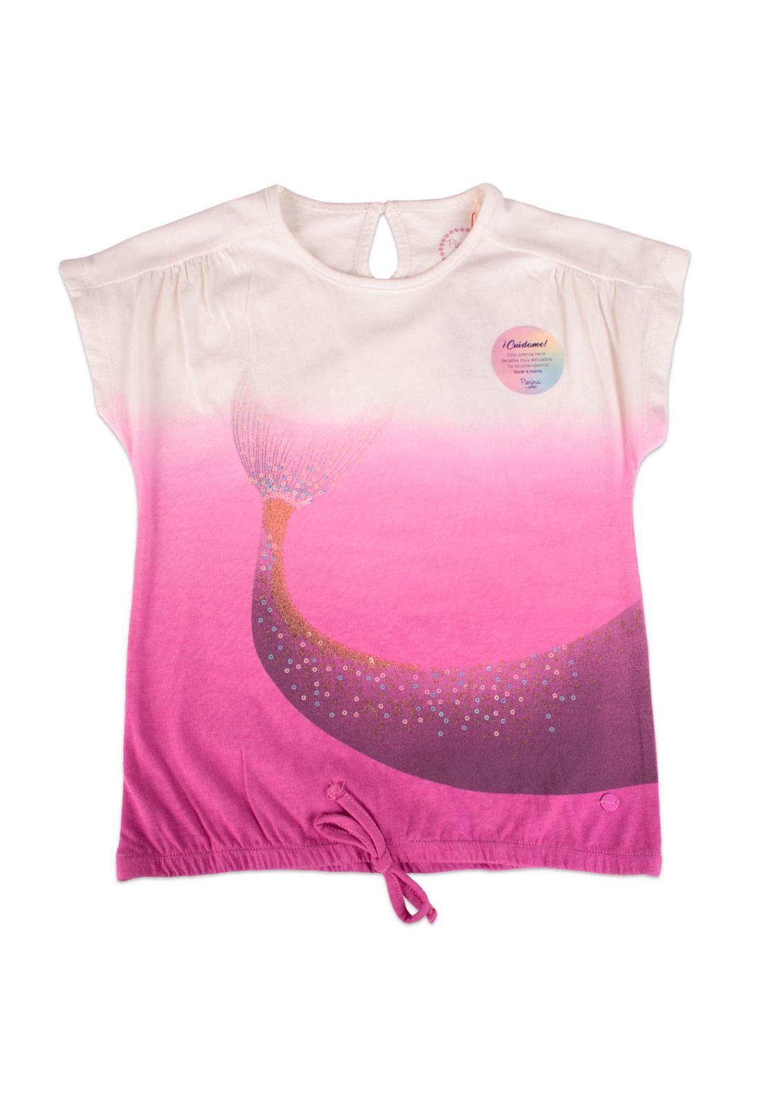Polera Niña Magenta Pillin  -0