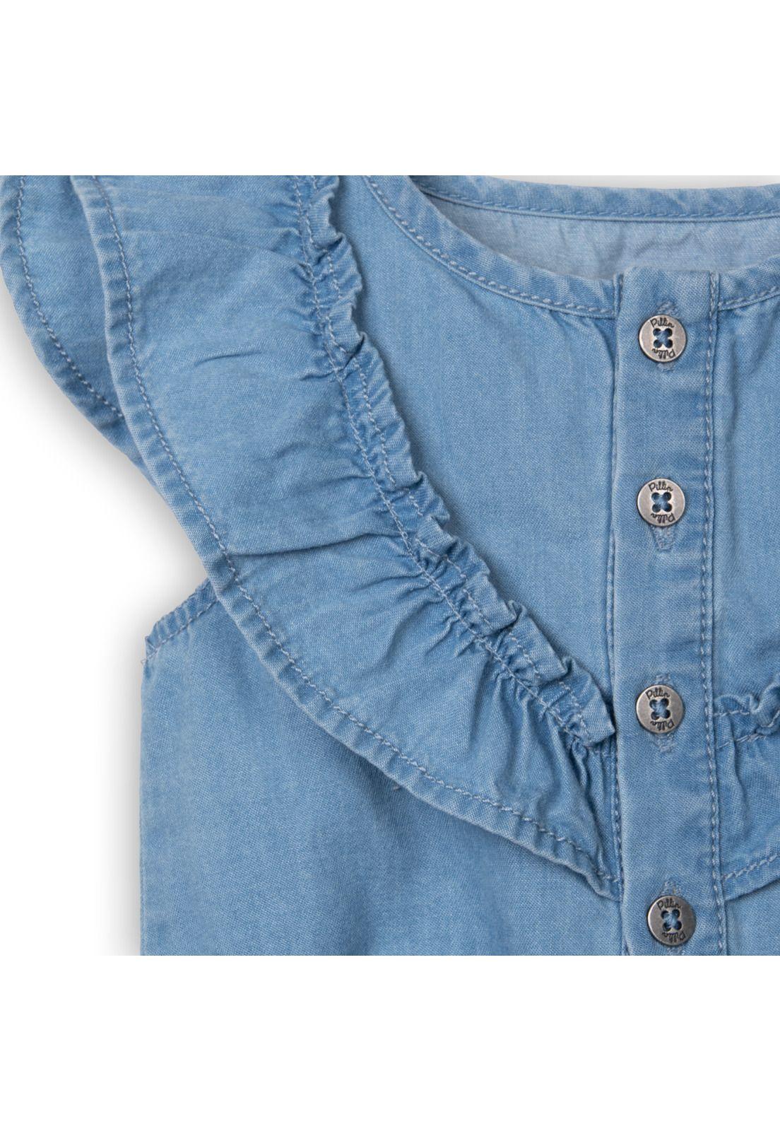 Blusa  Niña Denim Pillin (PVC724-25DEN3M)-1