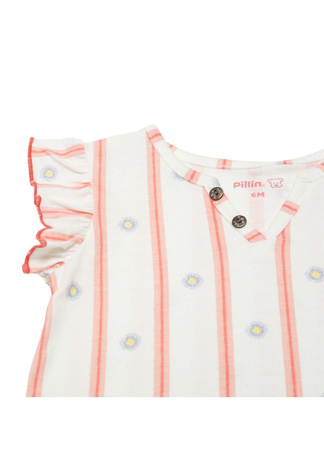 Polera Bebé Niña Blanco Pillin-3
