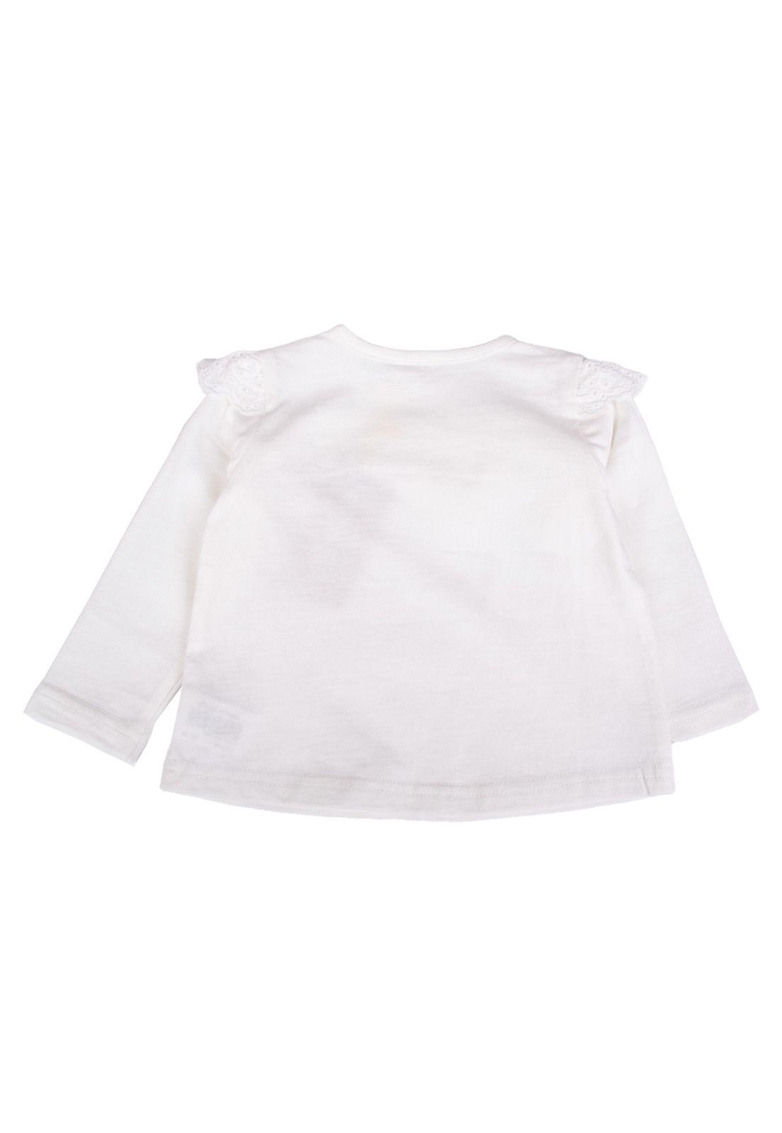 Polera Bebe  Blanco Pillin ( PVB615-25CRU )-2