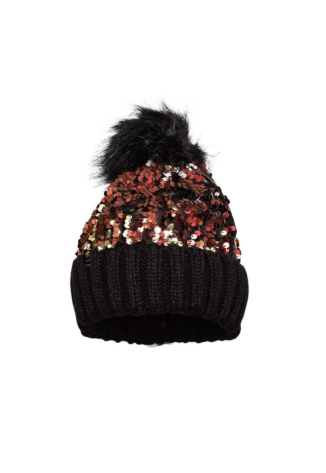 Gorro Niña Negro Pillín-0