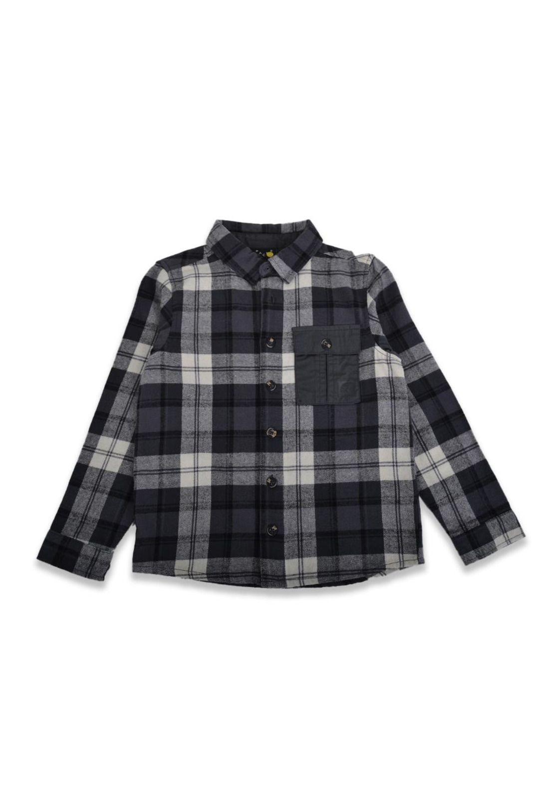 Camisa Niño Gris oscuro Pillin-0