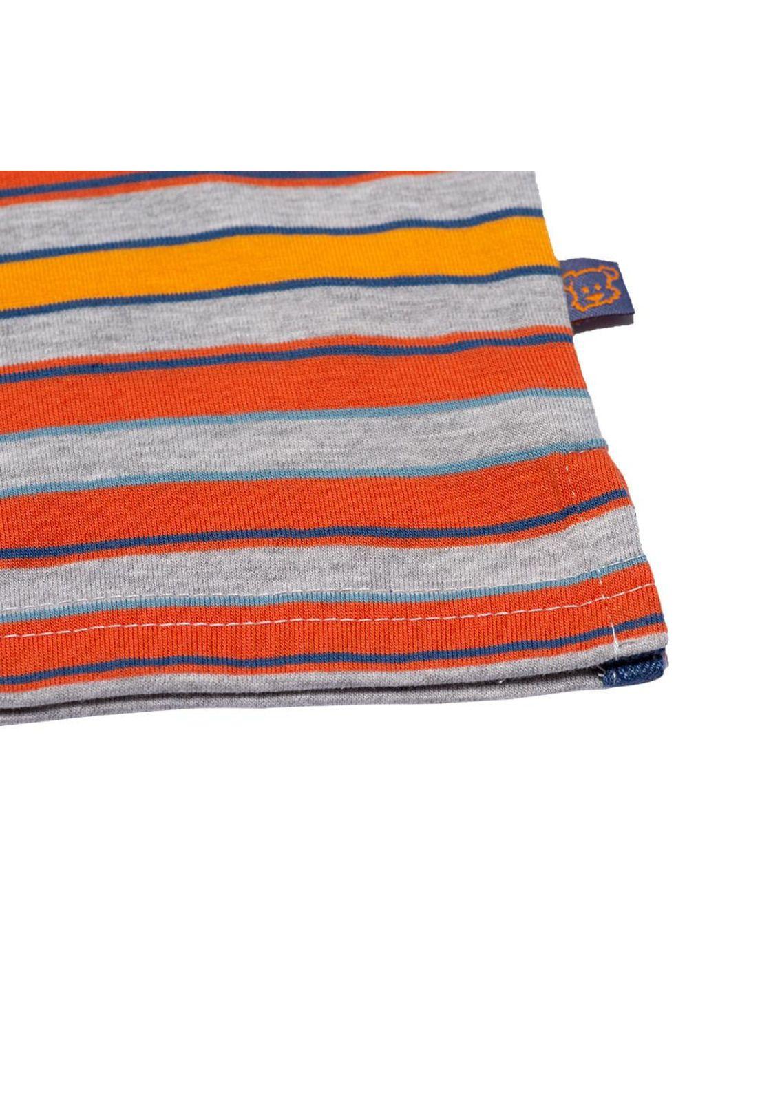 Polera Bebé Niño Naranja Pillin-2