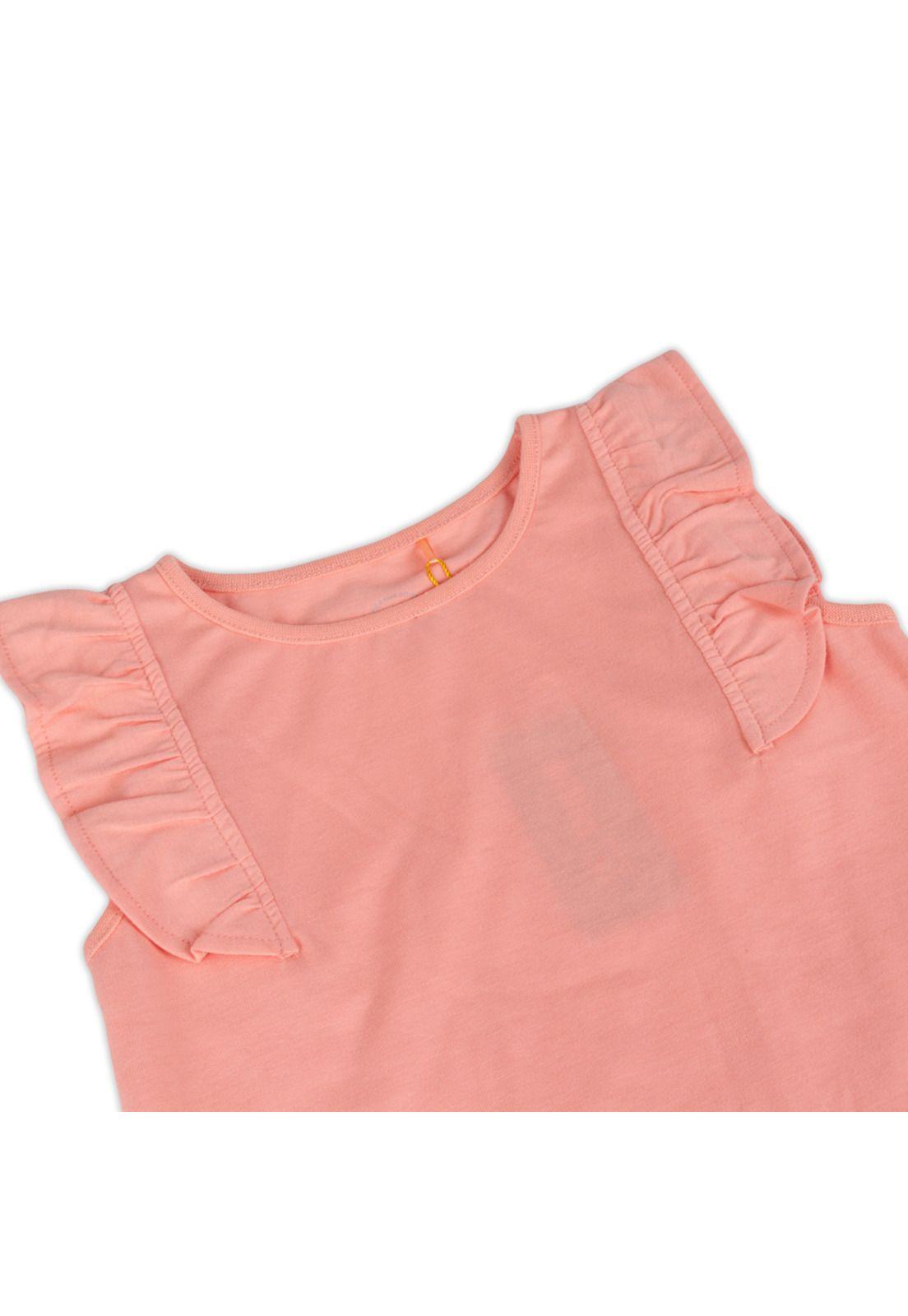 Polera Manga Corta Niña Durazno Pillin-2