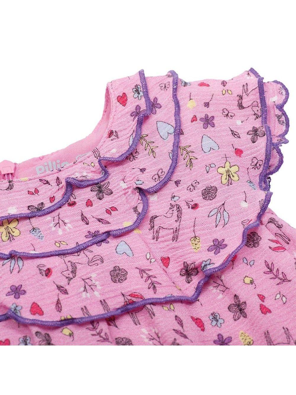 Vestido Bebé Niña Rosado Pillin-2