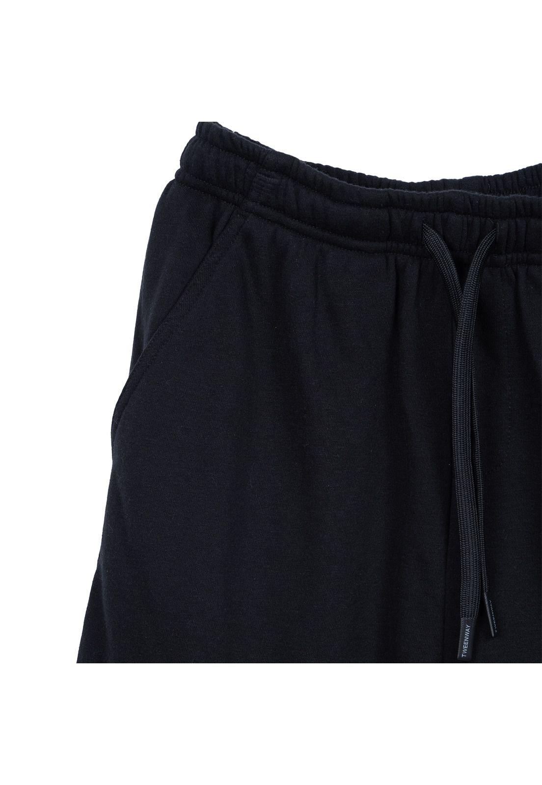 Bermuda Niño Básico Cintura Ajustable Negro Pillin-2