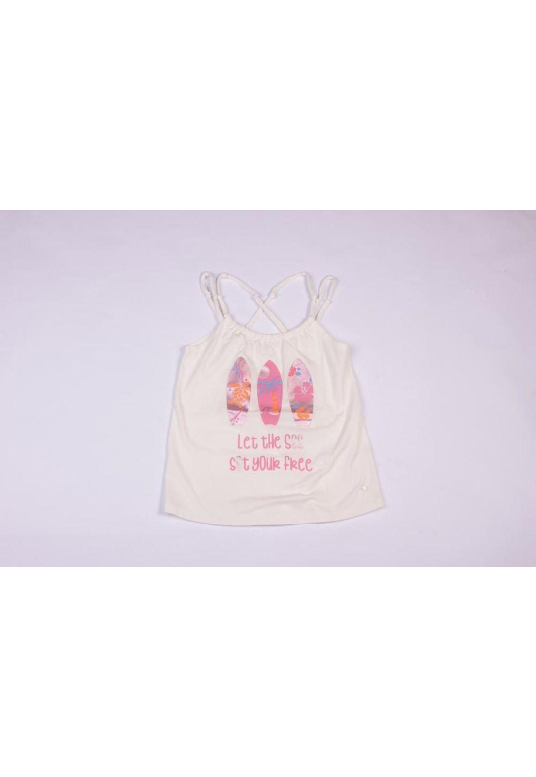 Polera Niña Blanco Pillin-0