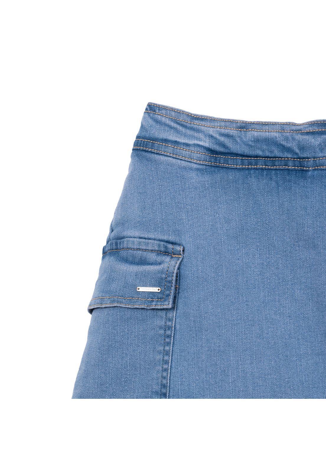 Short Falda Niña Denim Azul Pillin-2